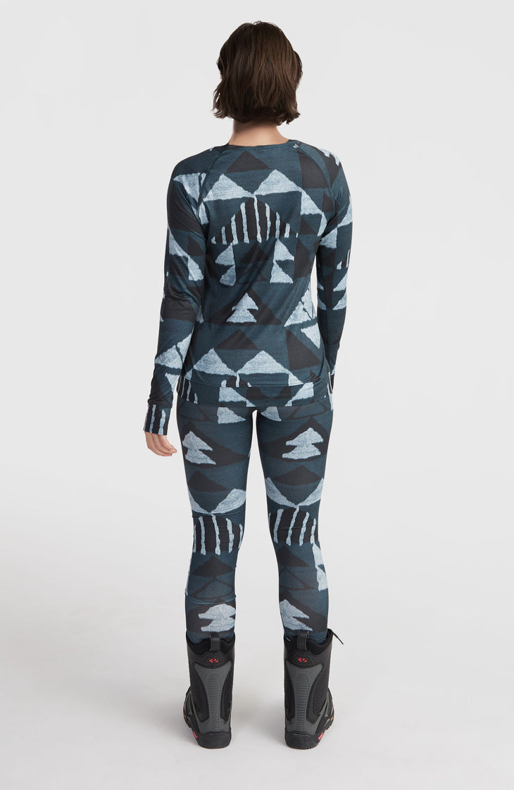 Thermobroek | Blue Triangle Ikat