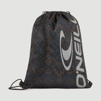 Gym bag | Black Retro Ikat