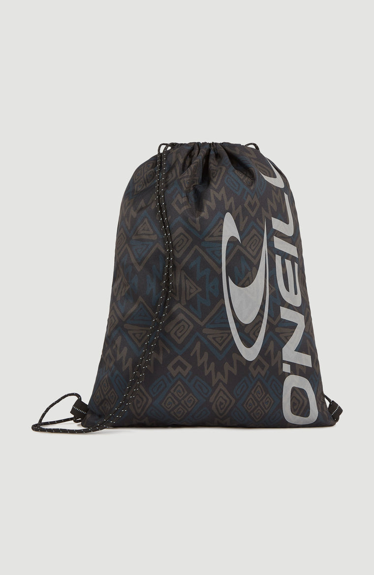 Gym bag | Black Retro Ikat