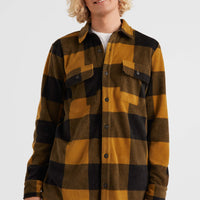 Utility Fleece Overhemd | Brown Big Check