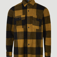 Utility Fleece Overhemd | Brown Big Check