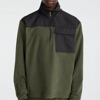 Vest Utility Heavy Fleece | Forest Night Colour Block