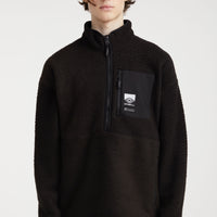 Trui Surf Heroes Fleece met halve rits | Black Out