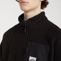 Trui Surf Heroes Fleece met halve rits | Black Out