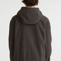 Hoodie Superfleece met halve rits | Black Out Colour Block