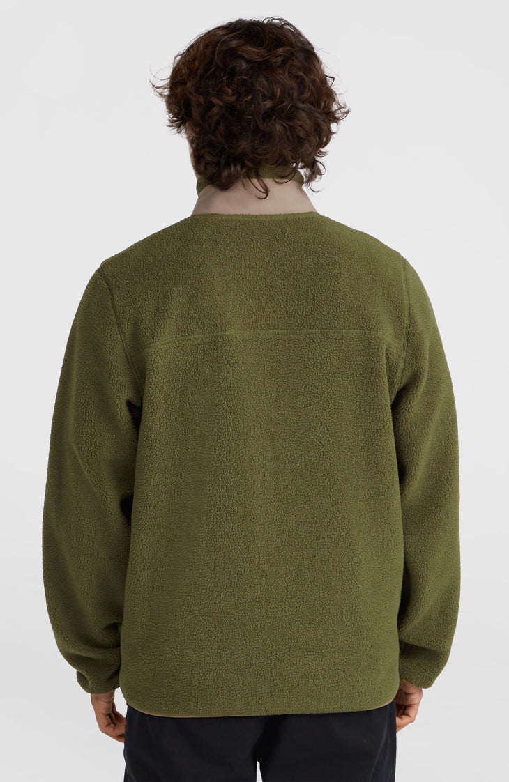 High-Pile fleecevest met volledige rits | Forest Night