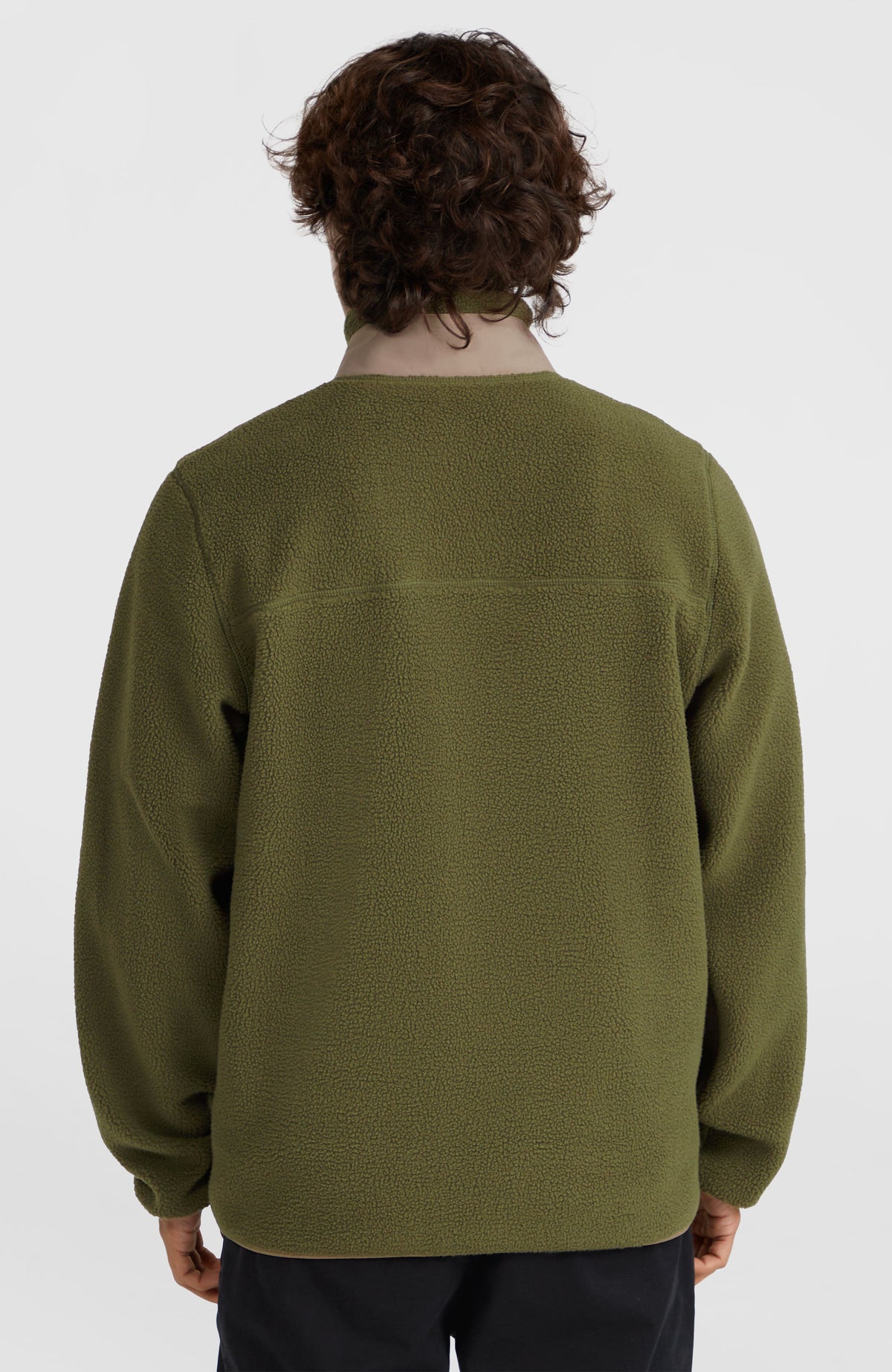 High-Pile fleecevest met volledige rits | Forest Night