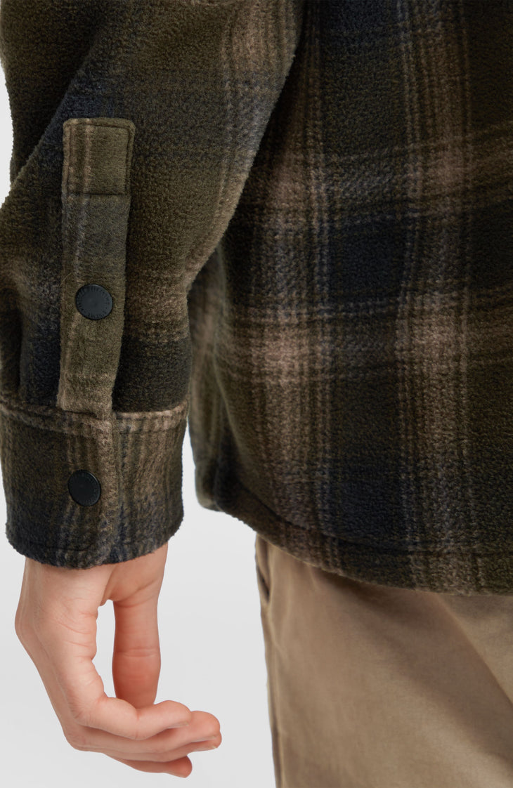 Superfleece overhemd | Green Check Small