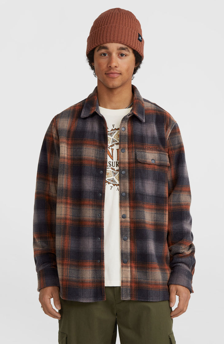Superfleece overhemd | Grey Check Small