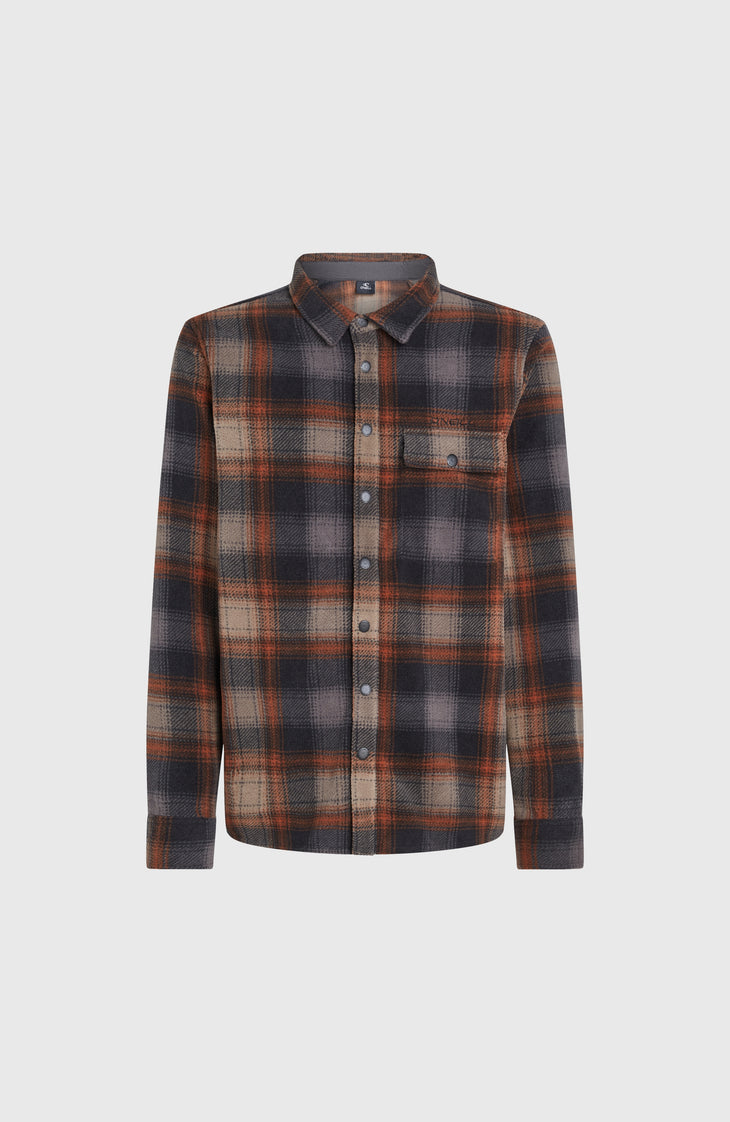 Superfleece overhemd | Grey Check Small
