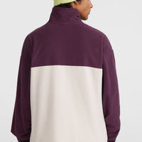 O'Riginals Polartec® 100 fleecetrui | Aubergine Colour Block