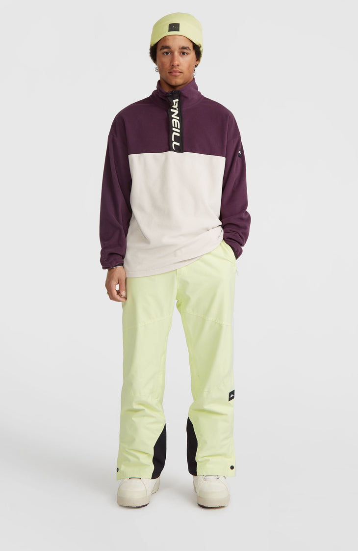 O'Riginals Polartec® 100 fleecetrui | Aubergine Colour Block