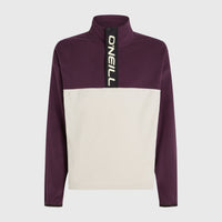 O'Riginals Polartec® 100 fleecetrui | Aubergine Colour Block