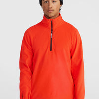 Jack's Polartec® 100 fleecetrui met halve rits | Paprika Flame