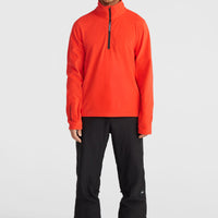 Jack's Polartec® 100 fleecetrui met halve rits | Paprika Flame