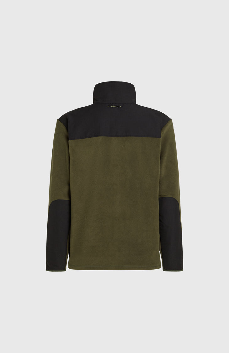 Utility Polartec® 200 fleecevest met volledige rits | Forest Night Colour Block