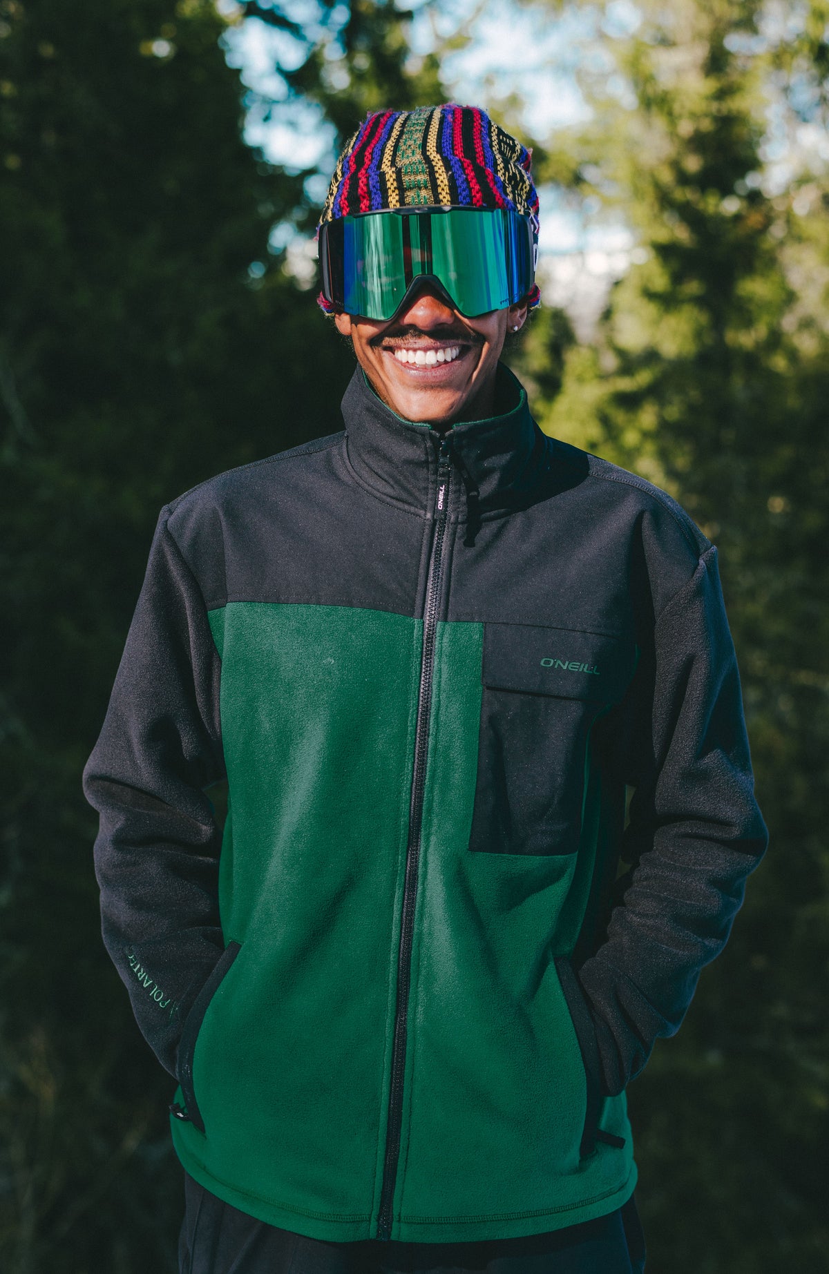 FWC'Peak Polartec® fleecevest | Emerald Envy Colour Block