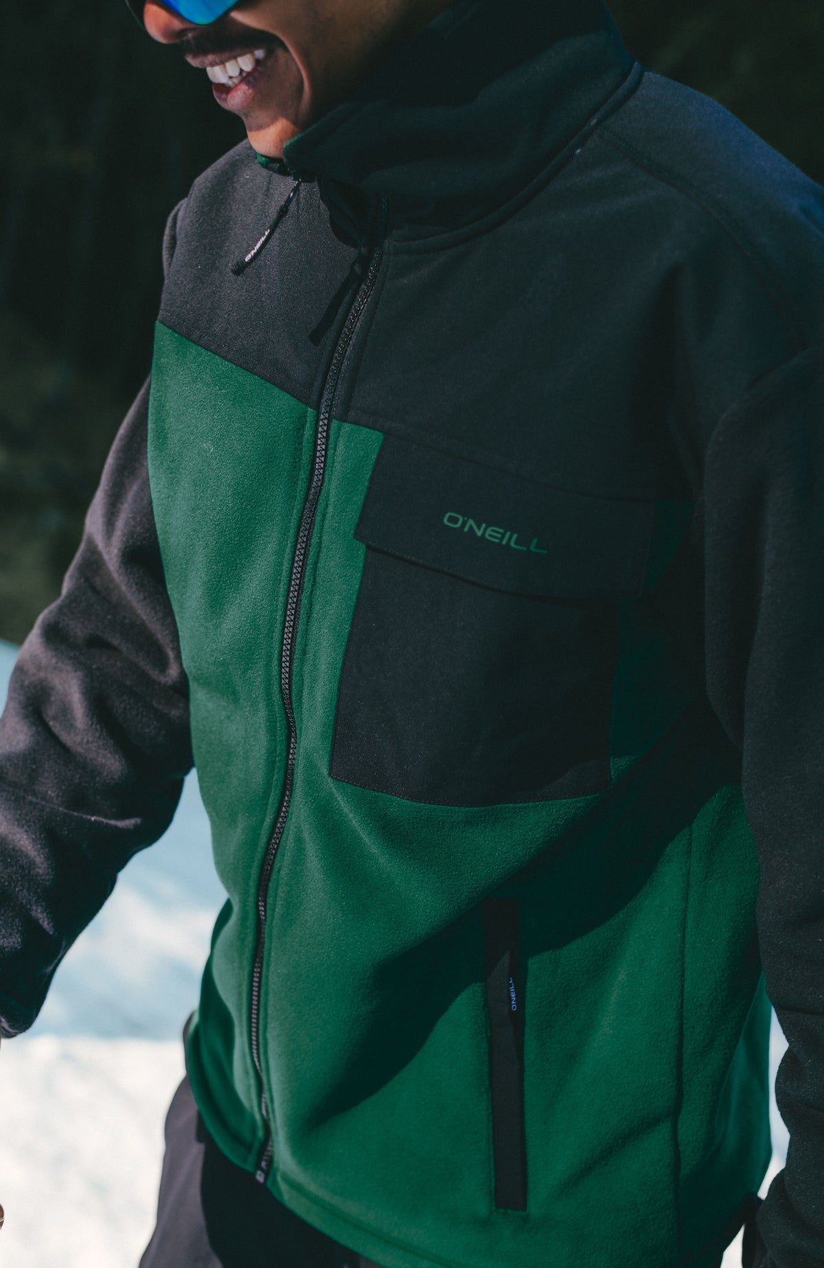 FWC'Peak Polartec® fleecevest | Emerald Envy Colour Block