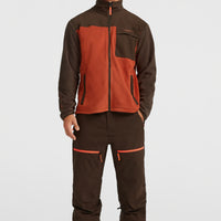 FWC'Peak Polartec® fleecevest | Coffee Bean Colour Block