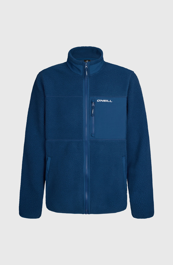 Must-Have High-Pile fleecevest met volledige rits | Regal Blue
