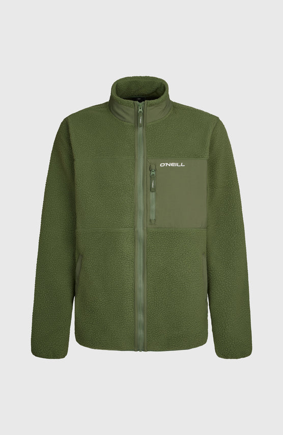 Must-Have High-Pile fleecevest met volledige rits | Surface Algae