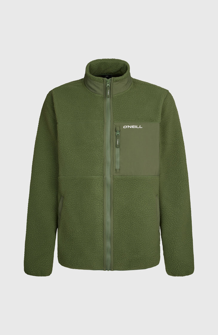 Must-Have High-Pile fleecevest met volledige rits | Surface Algae