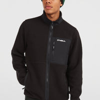 Must-Have High-Pile fleecevest met volledige rits | Black Out