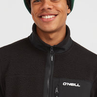 Must-Have High-Pile fleecevest met volledige rits | Black Out