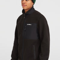Must-Have High-Pile fleecevest met volledige rits | Black Out