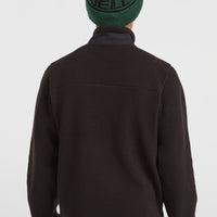 Must-Have High-Pile fleecevest met volledige rits | Black Out