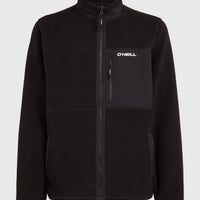 Must-Have High-Pile fleecevest met volledige rits | Black Out