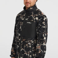 Must-Have High-Pile fleecevest met volledige rits | Black/Beige Quarry