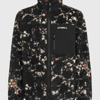 Must-Have High-Pile fleecevest met volledige rits | Black/Beige Quarry