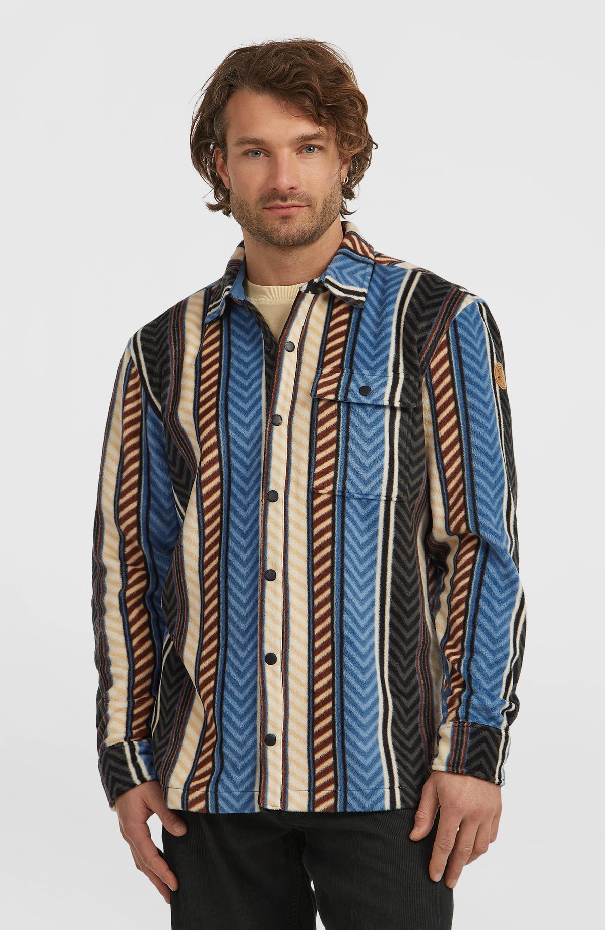 O'Riginals Superfleece overhemd | Blue Vintage O'Neill Stripe