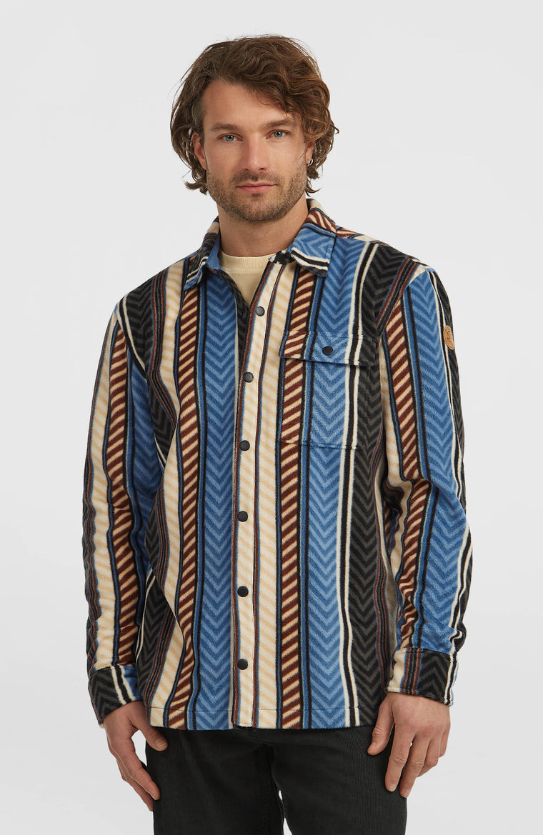 O'Riginals Superfleece overhemd | Blue Vintage O'Neill Stripe