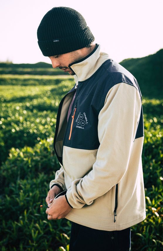 FWC'Peak Polartec® Hyperfleece vest met volledige rits | Olive Blush Colour Block