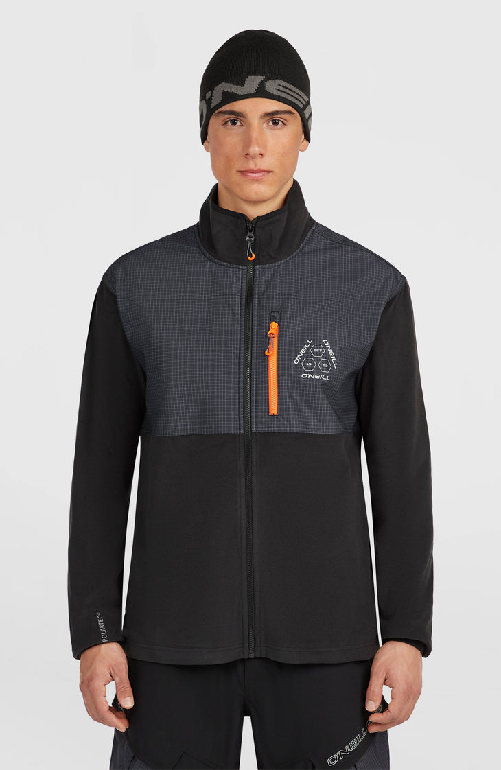 FWC'Peak Polartec® Hyperfleece vest met volledige rits | Black Out Colour Block