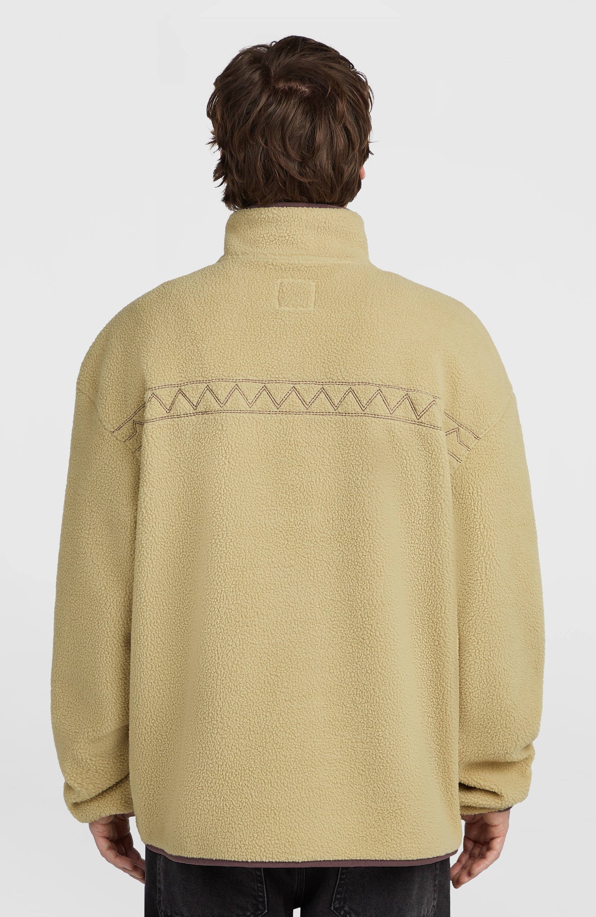Trui O'Riginals Fleece met halve rits | Olive Blush