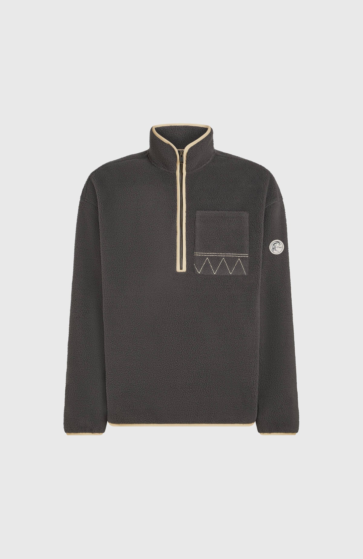 Trui O'Riginals Fleece met halve rits | Raven