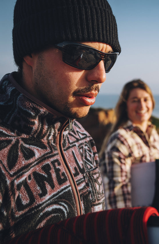 Trui O'Riginals Fleece met halve rits | Purple Stamps