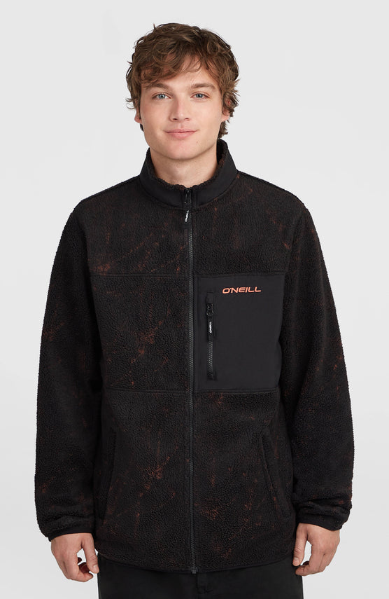 Must-Have High-Pile fleecevest met volledige rits | Black Basalt