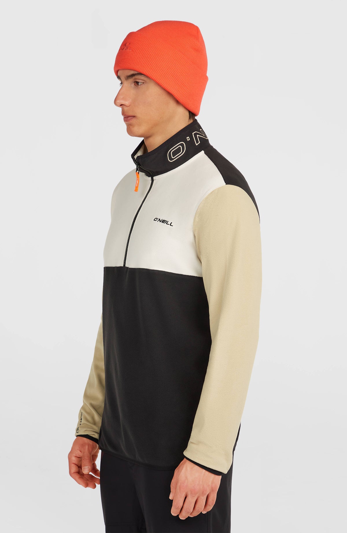 FWC'Cruz Triple Polartec® fleecetrui met halve rits | Linen White Colour Block