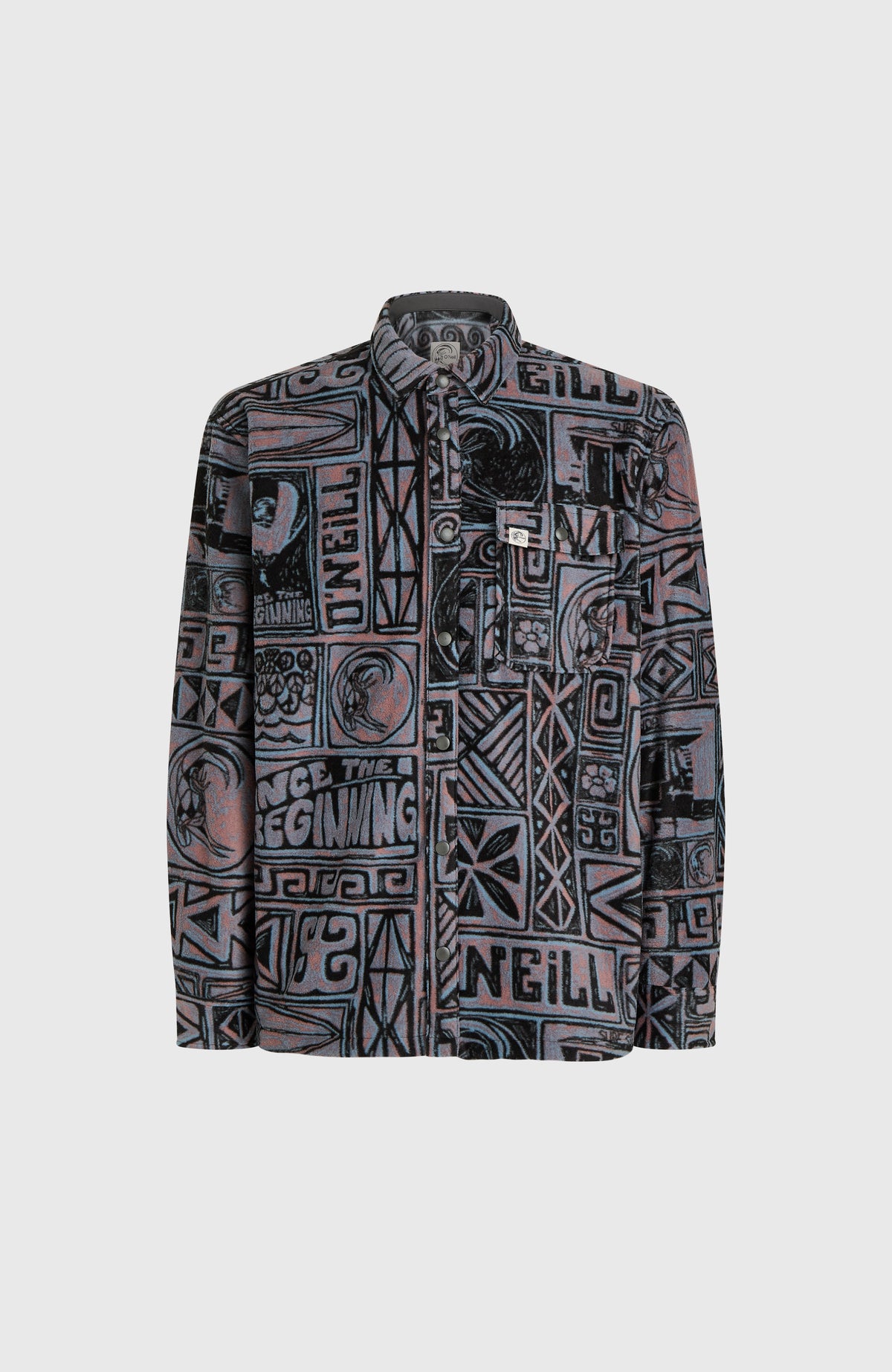 O'Riginals Superfleece overhemd | Purple Stamps