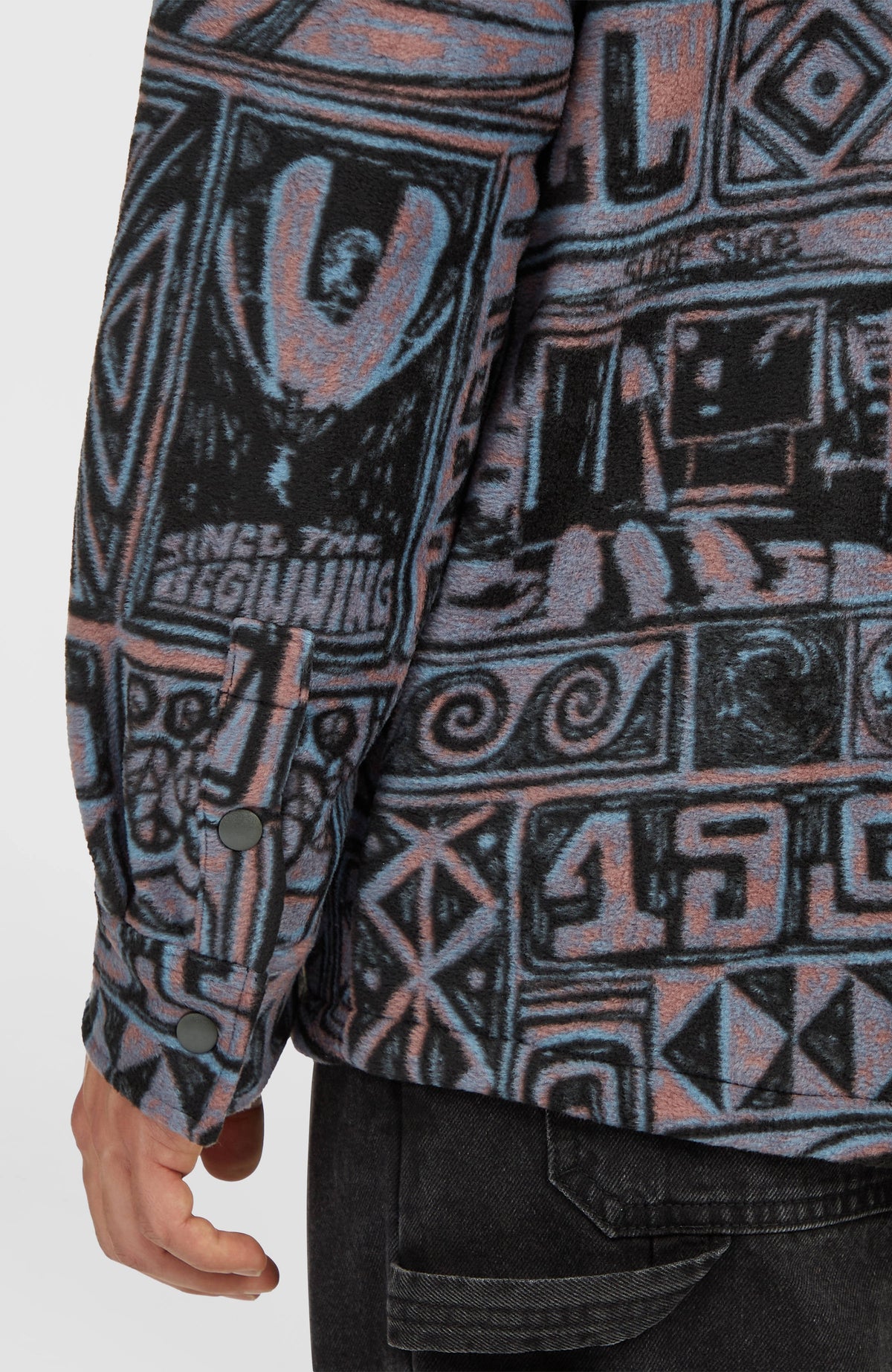 O'Riginals Superfleece overhemd | Purple Stamps