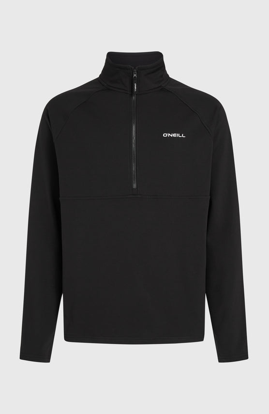 FWC'Cruz fleecetrui met halve rits | Black Out