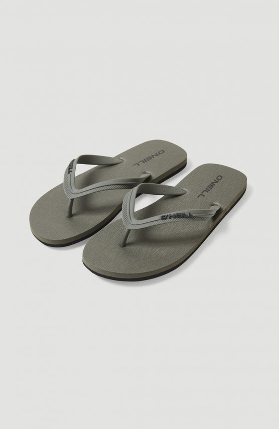 Slippers Profile Small Logo | Military Green