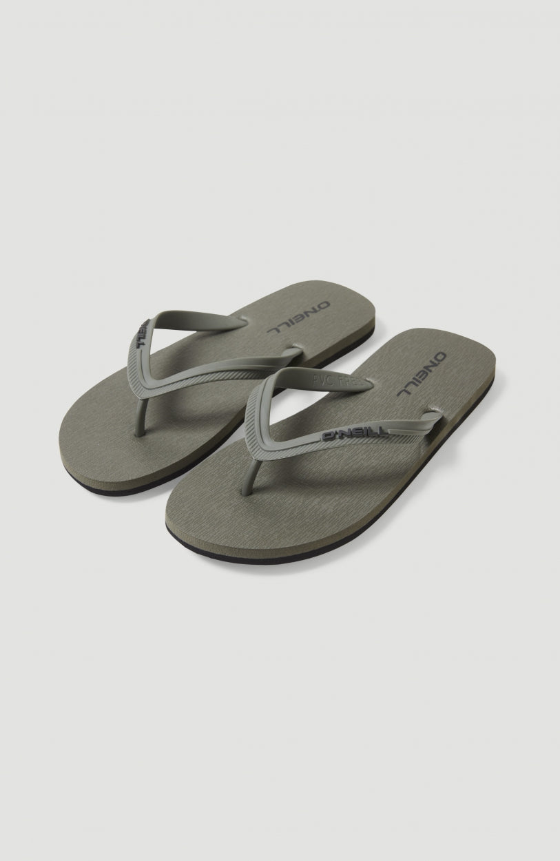 Slippers Profile Small Logo | Military Green