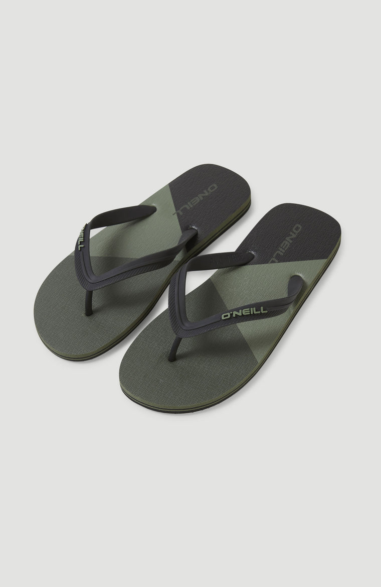 Profile Colour Block Sandalen | Deep Lichen Green Colour Block