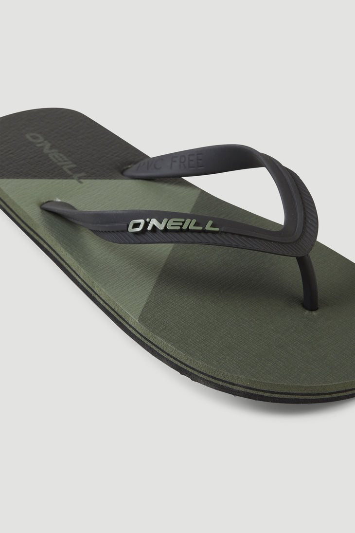 Profile Colour Block Sandalen | Deep Lichen Green Colour Block