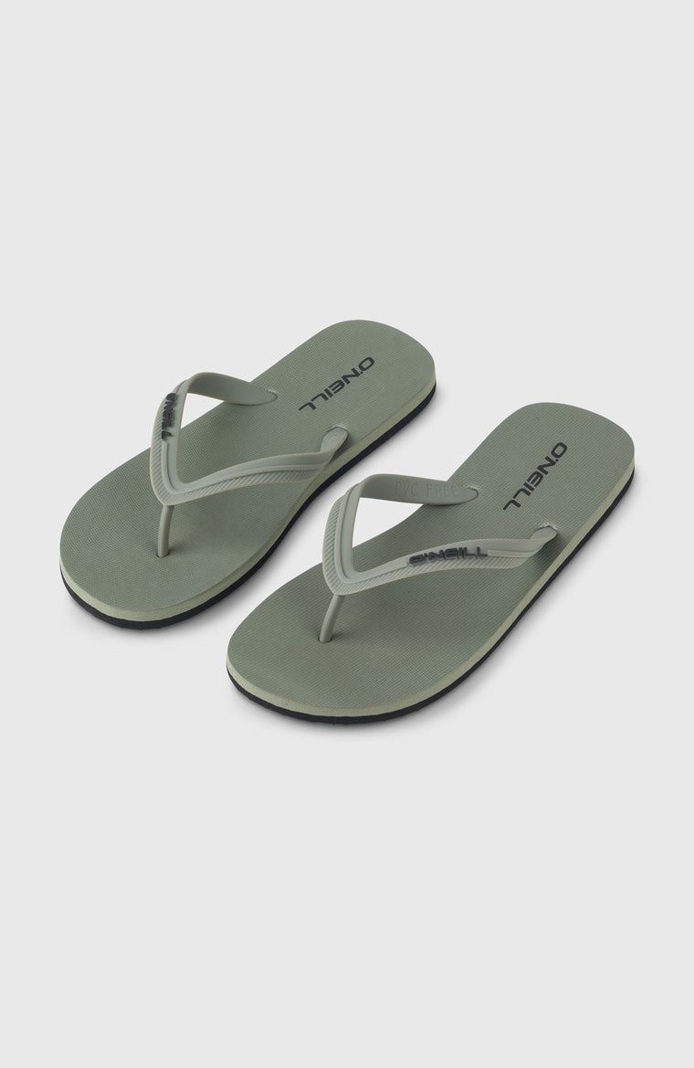 Profile Small Logo slippers | Military Green